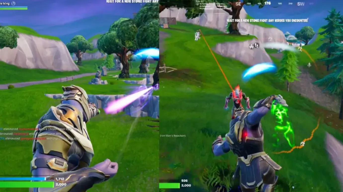 All Thanos Abilities in Fortnite Endgame LTM